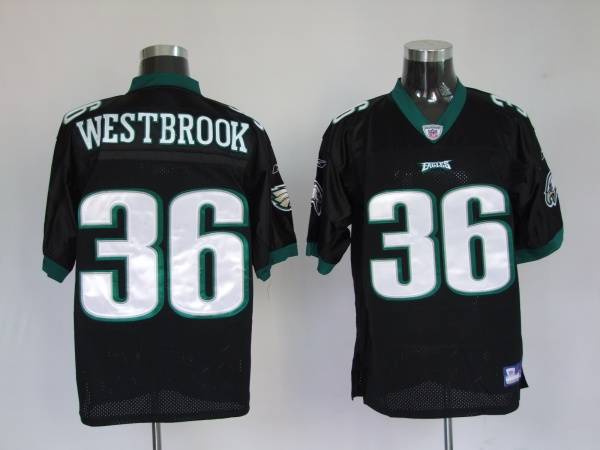 Eagles Brian Westbrook #36 Stitched Black NFL Jersey