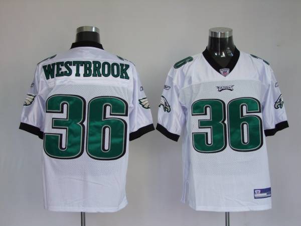 Eagles Brian Westbrook #36 Stitched White NFL Jersey
