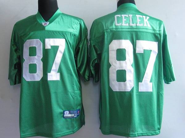 Eagles Brent Celek #87 Stitched 1960 Throwback Green NFL Jersey