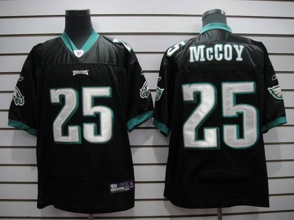 Eagles #25 LeSean McCoy Black Stitched NFL Jersey