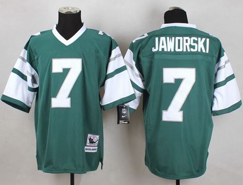 Mitchell And Ness Eagles #7 Ron Jaworski Green Stitched Throwback NFL Jersey