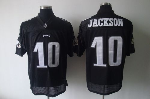 Eagles #10 DeSean Jackson Black Shadow Stitched NFL Jersey