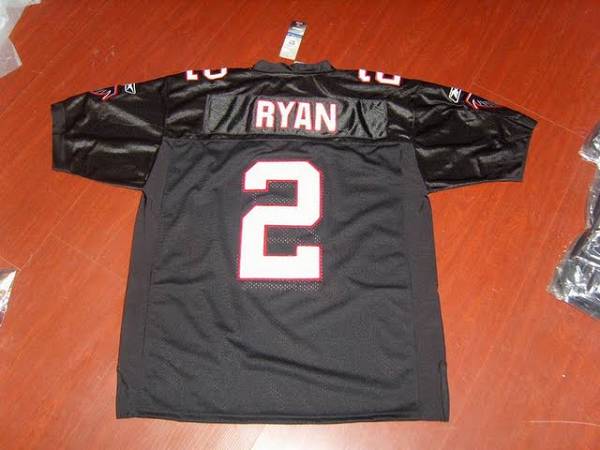 Falcons #2 Matt Ryan Black Stitched NFL Jersey