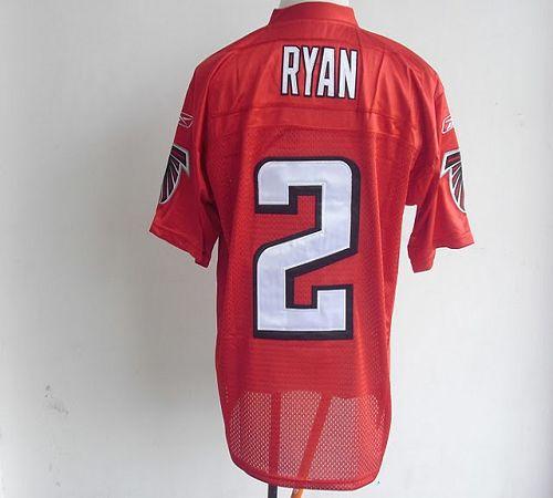 Falcons #2 Matt Ryan Red QB Practice Stitched NFL Jersey