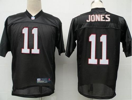 Falcons #11 Julio Jones Black Stitched NFL Jersey