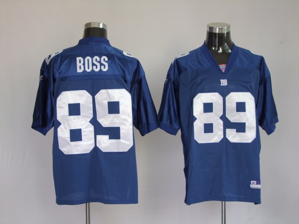 Giants #89 Kevin Boss Stitched Blue NFL Jersey