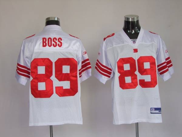 Giants #89 Kevin Boss Stitched White NFL Jersey