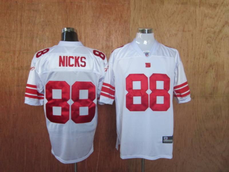 Giants #88 Hakeem Nicks White Stitched NFL Jersey