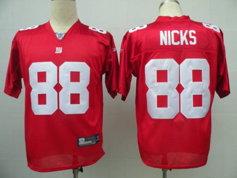 Giants #88 Hakeem Nicks Red Stitched NFL Jersey