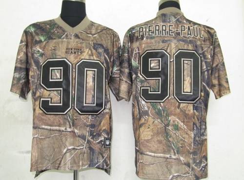 Giants #90 Jason Pierre Paul Camouflage Realtree Collection Stitched NFL Jersey