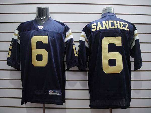 Jets Mark Sanchez #6 Stitched Blue NFL Jersey