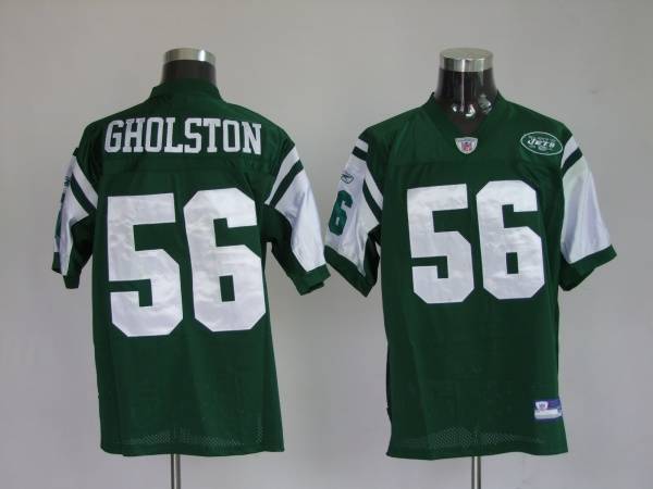 Jets #56 Vernon Gholston Stitched Green NFL Jersey