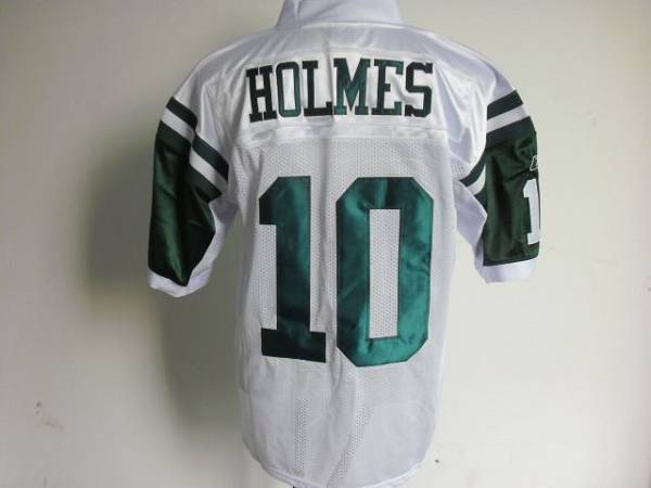 Jets #10 Santonio Holmes Stitched White NFL Jersey
