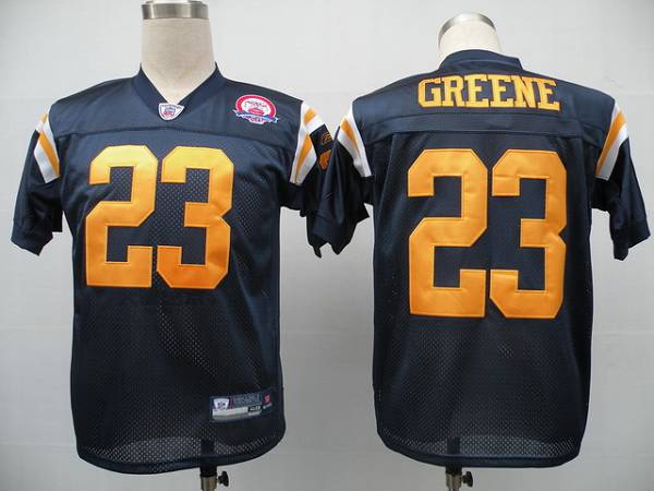 Jets #23 Shonn Greene Blue With AFL 50TH Patch Stitched NFL Jersey