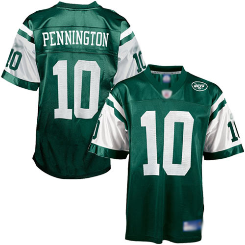 Jets #10 Chad Pennington Green Stitched NFL Jersey