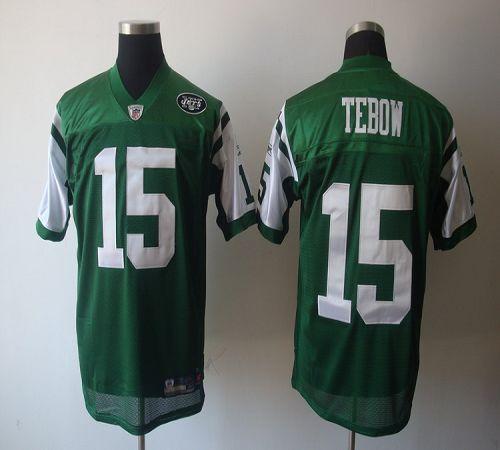 Jets #15 Tim Tebow Green Stitched NFL Jersey
