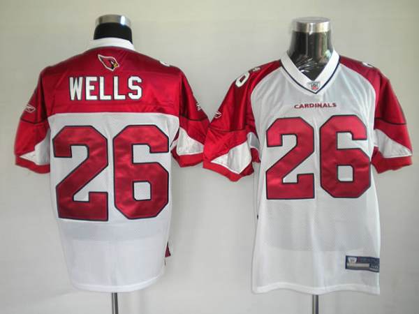 Cardinals #26 Chris Wells White Stitched NFL Jersey
