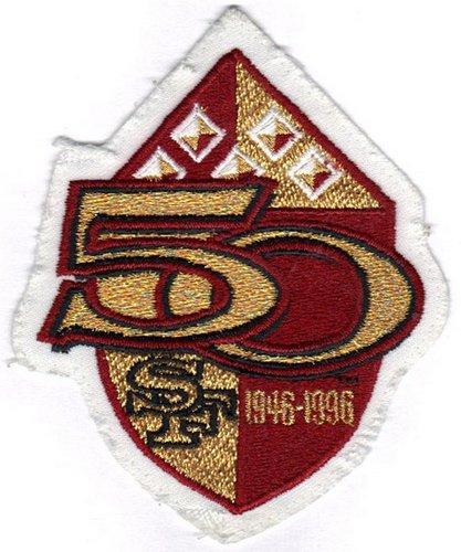 Stitched 1996 San Francisco 49ers 50th Anniversary Season Jersey Patch