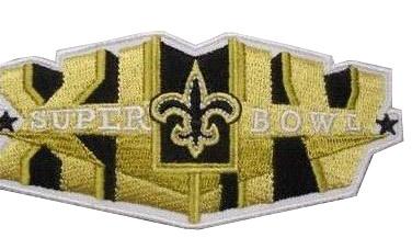 Stitched New Orleans Saints Super Bowl XLIV Gold Jersey Patch