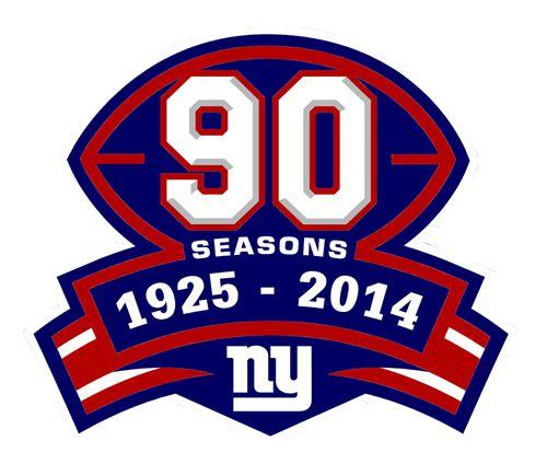 Stitched NFL New York Giants 1925 2014 Season Jersey Patch