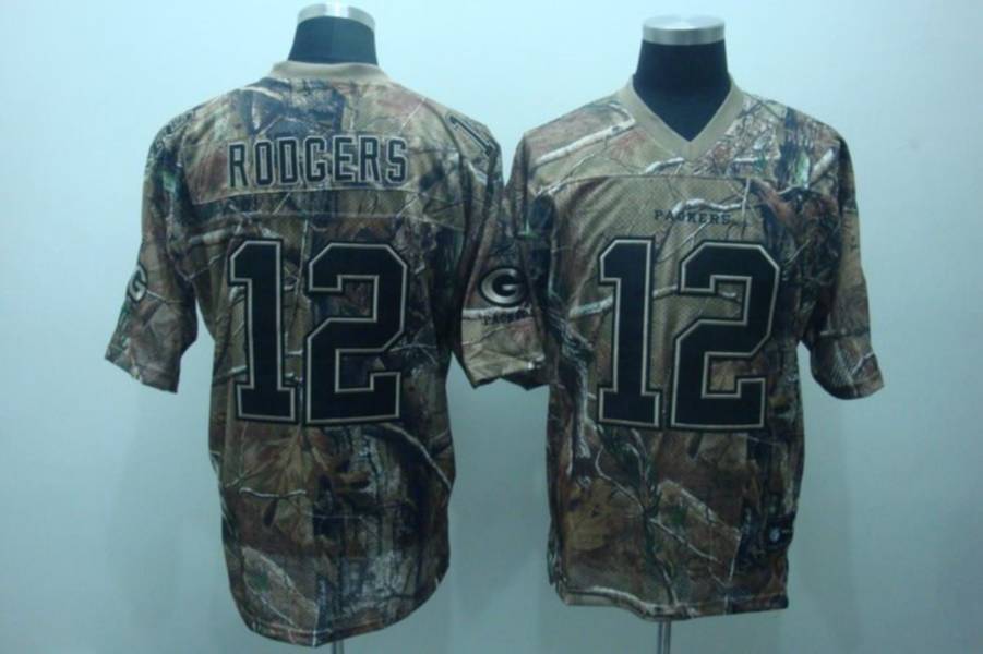Packers #12 Aaron Rodgers Camouflage Realtree Stitched NFL Jersey