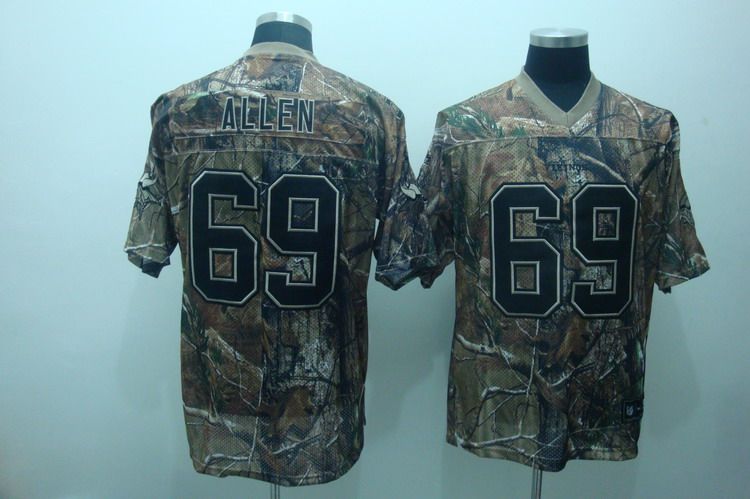 Vikings #69 Jared Allen Camouflage Realtree Stitched NFL Jersey