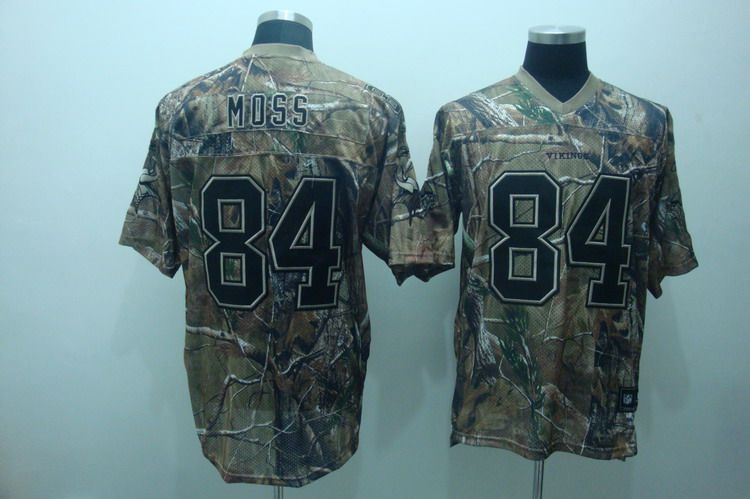 Vikings #84 Randy Moss Camouflage Realtree Stitched NFL Jersey