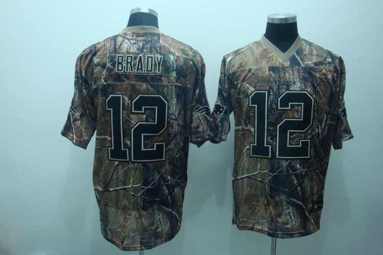 Patriots #12 Tom Brady Camouflage Realtree Stitched NFL Jersey