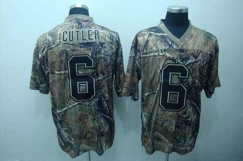 Bears #6 Jay Cutler Camouflage Realtree Stitched NFL Jersey