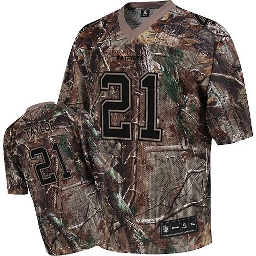 Patriots 21# Fred Taylor Camouflage Realtree Stitched NFL Jersey