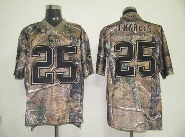 Chiefs #25 Jamaal Charles Camouflage Realtree Stitched NFL Jersey