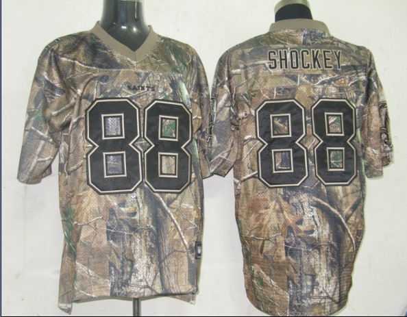 Saints #88 Jeremy Shockey Camouflage Realtree Stitched NFL Jersey