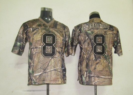 Rams 8# Sam Bradford Camouflage Realtree Stitched NFL Jersey
