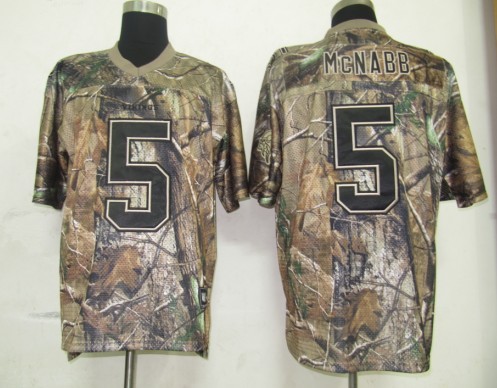 Vikings #5 Donovan McNabb Camouflage Realtree Stitched NFL Jersey