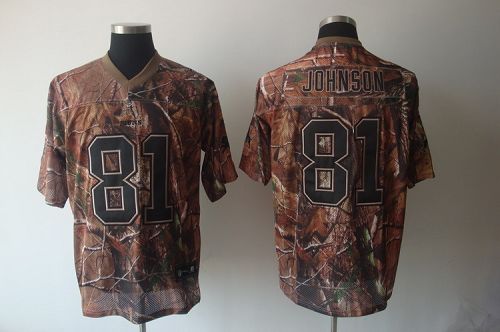 Lions #81 Calvin Johnson Camouflage Realtree Stitched NFL Jersey