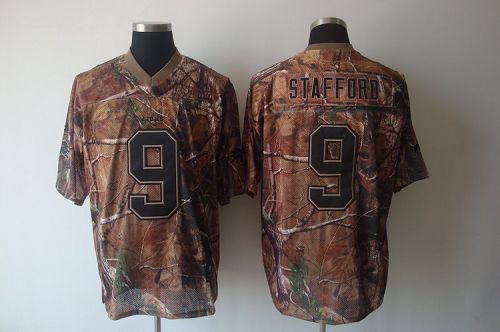 Lions #9 Matthew Stafford Camouflage Realtree Stitched NFL Jersey