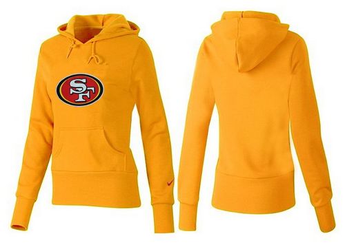 Women's San Francisco 49ers Logo Pullover Hoodie Yellow