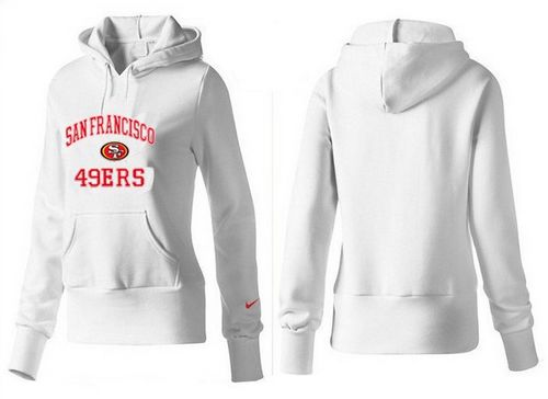 Women's San Francisco 49ers Heart & Soul Pullover Hoodie White