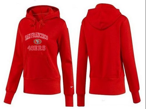 Women's San Francisco 49ers Heart & Soul Pullover Hoodie Red