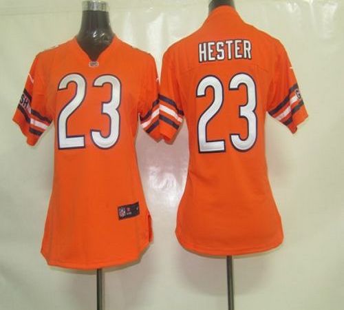  Bears #23 Devin Hester Orange Alternate Women's Stitched NFL Elite Jersey