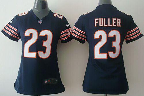  Bears #23 Kyle Fuller Navy Blue Team Color Women's Stitched NFL Elite Jersey