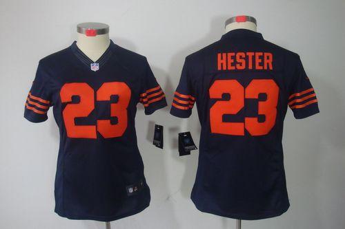  Bears #23 Devin Hester Navy Blue Women's 1940s Throwback Stitched NFL Limited Jersey