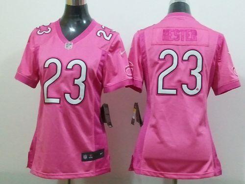  Bears #23 Devin Hester Pink Women's Be Luv'd Stitched NFL Elite Jersey