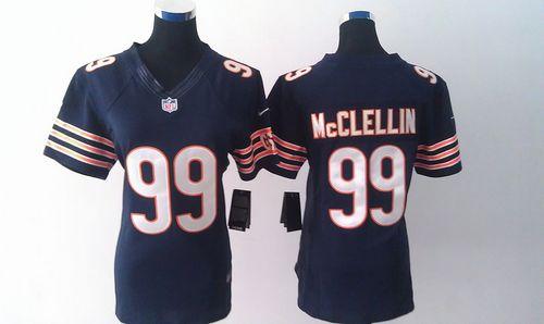  Bears #99 Shea McClellin Navy Blue Team Color Women's Stitched NFL Limited Jersey