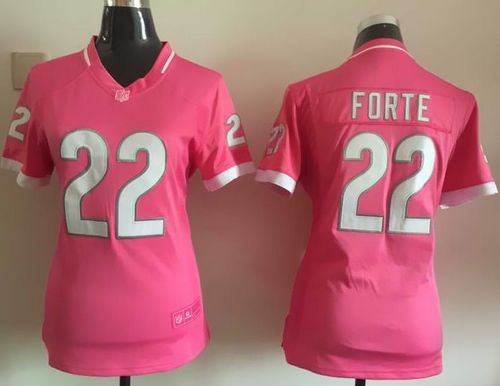  Bears #22 Matt Forte Pink Women's Stitched NFL Elite Bubble Gum Jersey