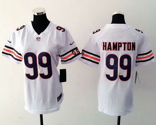  Bears #99 Dan Hampton White Women's Stitched NFL Elite Jersey