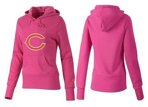 Women's Chicago Bears Logo Pullover Hoodie Pink