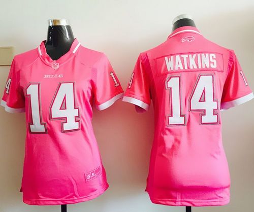  Bills #14 Sammy Watkins Pink Women's Stitched NFL Elite Bubble Gum Jersey