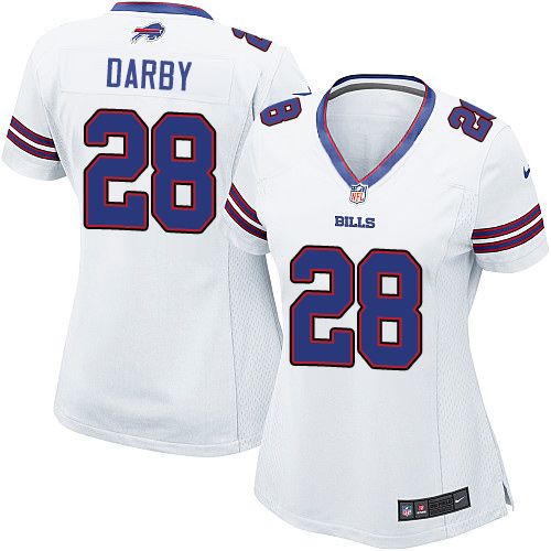  Bills #28 Ronald Darby White Women's Stitched NFL Elite Jersey