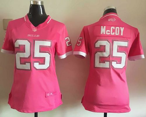  Bills #25 LeSean McCoy Pink Women's Stitched NFL Elite Bubble Gum Jersey